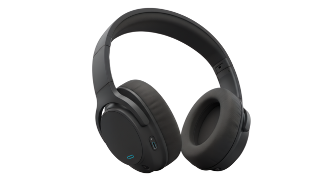 Stylish Black Wireless Headphones for Music Lovers and Audiophiles