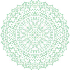 Beautiful flower art and mandala vector design