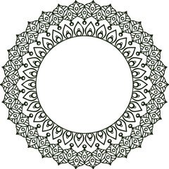 Beautiful flower art and mandala vector design
