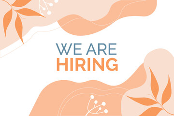 Job Recruitment Poster - We Are Hiring Template Design