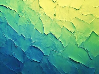Fototapeta premium Abstract gradient texture with yellow green and blue hues creates a textured surface art background