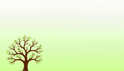 Abstract tree with spiral branches, gradient elegance