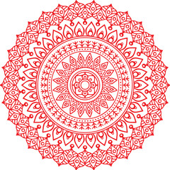 Beautiful flower art and mandala vector design