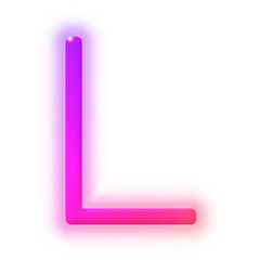 pink letter l