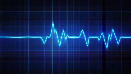 EKG monitor displaying a healthy heart rhythm