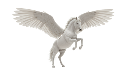 Majestic Winged Horse Statue Appears Ready to Take Flight in Stunning Display