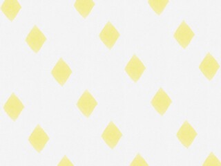 Fresh and natural hand-painted rhombus pattern, yellow