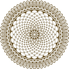 Beautiful flower art and mandala vector design