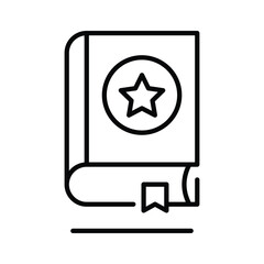 Get this amazing line style icon of religious book