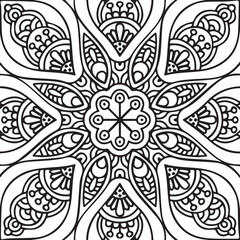 Beautiful flower art and mandala vector design