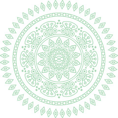 Beautiful flower art and mandala vector design