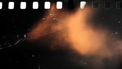 burn film and dust scratches overlay real film scan for effects and transitions
