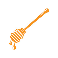 Honey Dipper vector illustration