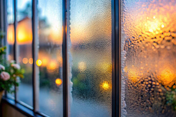 Frosted Glass Effect – Light diffused through frosted glass, creating a soft, blurred effect