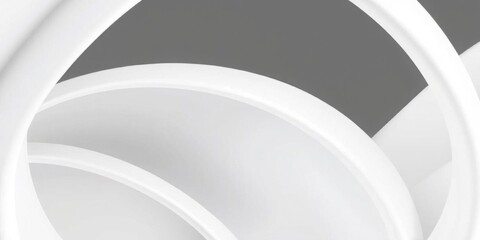 Abstract White Curves Background Modern Architecture Design Interior Design