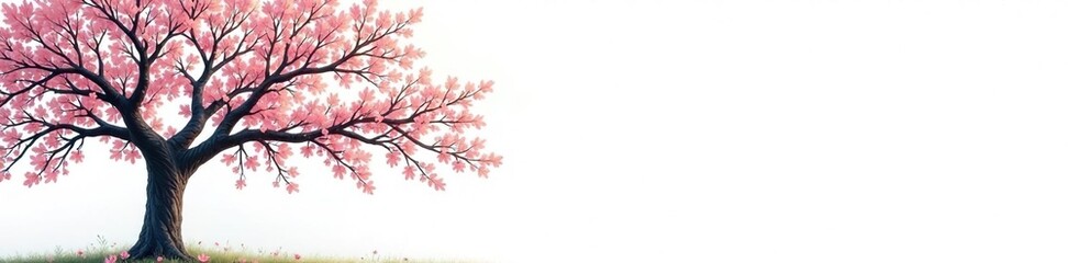 Fototapeta premium Delicate tree branches isolated on white background, trees, branches