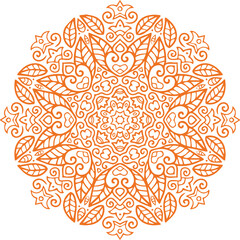 Beautiful flower art and mandala vector design