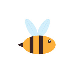Cute bee insect animal vector illustration