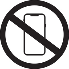 no mobile phones allowed sign.