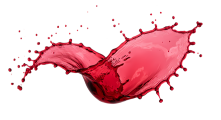 red wine splash