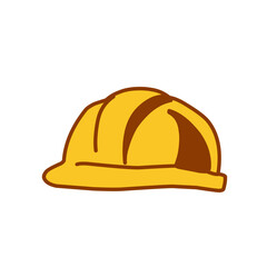 construction helmet isolated on white
