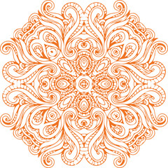 Beautiful flower art and mandala vector design