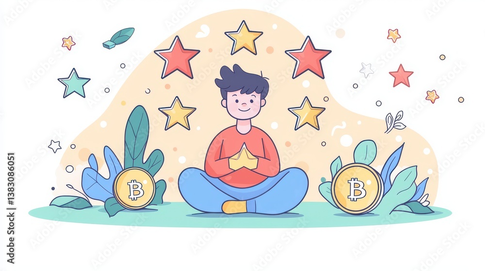 Poster implementing star ratings on blockchain for decentralized marketplace trust