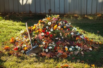 Soldiers are standing by large bags of sand in a flooded city area