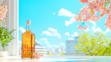 Window View with Whisky