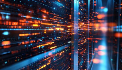 Intricate server room data flow