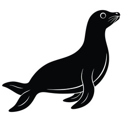 Seal Silhouette Vector