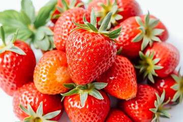 Fresh Strawberries Pile