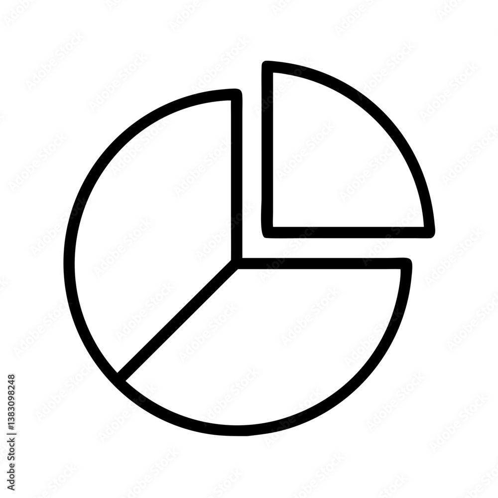 Poster pie chart graph diagram data business infographic circle chart vector illustration representation an