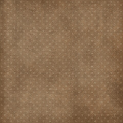 Polka dots design, Brown grungy background, seamless repeat dots pattern, gift wrap paper