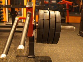 This is a pile of dumbbells taken at a gym.