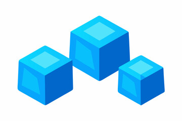 Obraz premium 3d cubes on white background