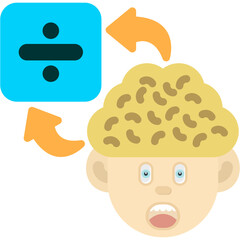 Divide Think In Mind Icon
