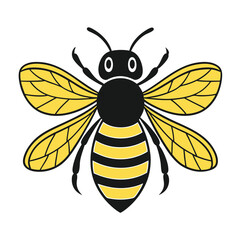 Bee Vector Design isolated on a white background