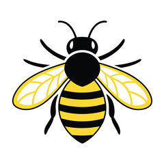 Bee Vector Design isolated on a white background
