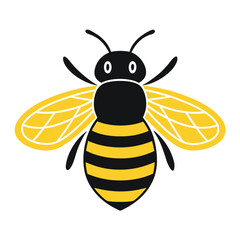 Bee Vector Design isolated on a white background
