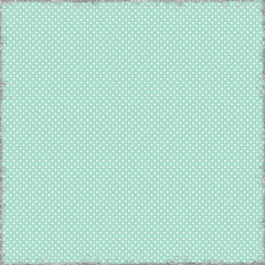 Polka dots design, Green background, seamless repeat white dots pattern, gift wrap paper