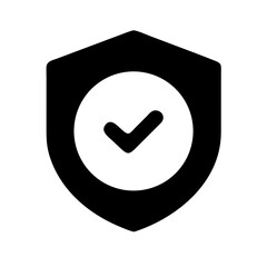 Security shield icons, security shields logotypes with check mark and padlock. Security shield symbols. Vector illustration. Shield, Protection, Security Vector Icon, Isolated Lineal Vector Icon.
