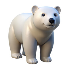 Fototapeta premium polar bear isolated on white