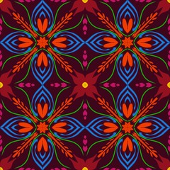 seamless pattern with flowers