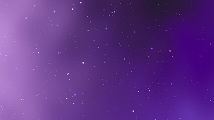 Abstract Purple Gradient Background With Soft Glowing Particles and Stars