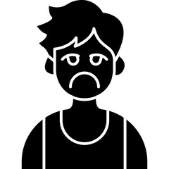 Pouting Boy Icon