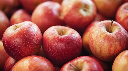 A bunch of apples are sitting on a table