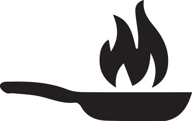 Obraz premium Frying pan icon. Flat illustration of frying pan vector icon for web