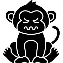 Disgusted Monkey Icon