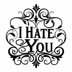 Ornate Black and White Design with the Vector Graphic 